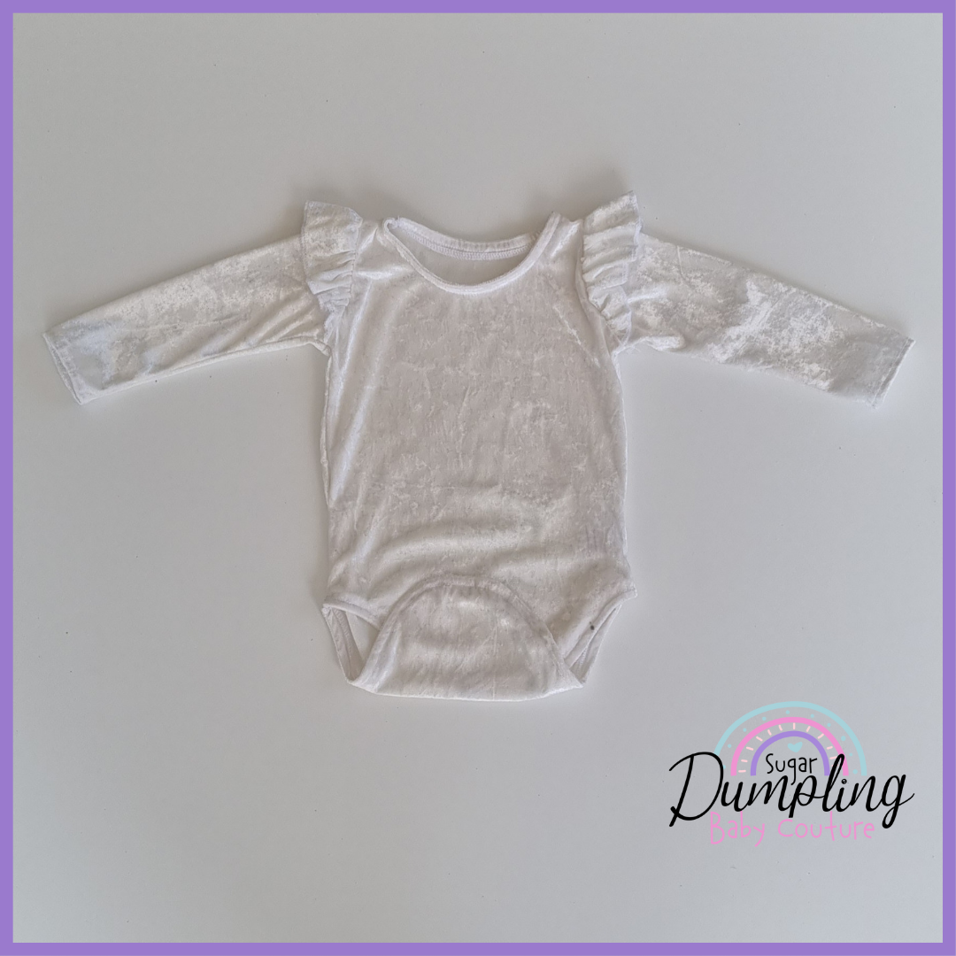 Velour Flutter Rompers