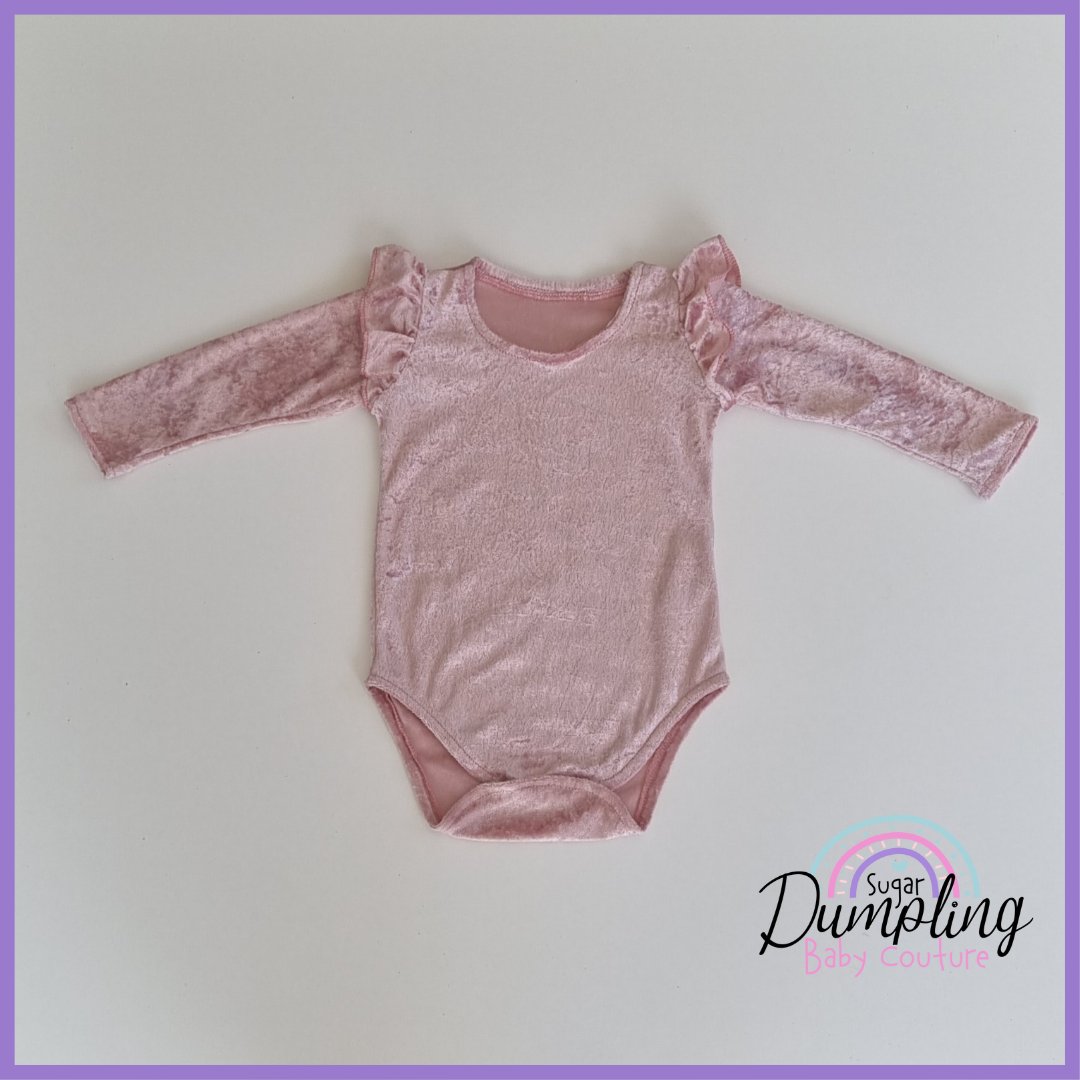 Velour Flutter Rompers