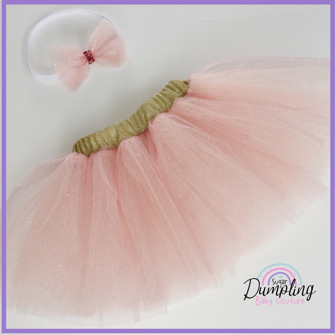 Rose Gold Tutu & Headband