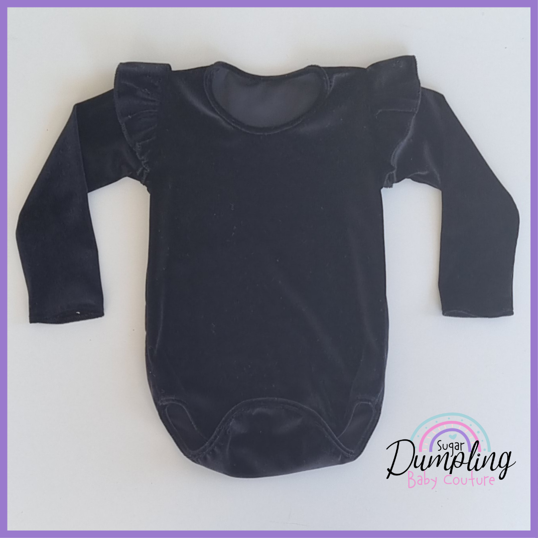 Velour Flutter Rompers
