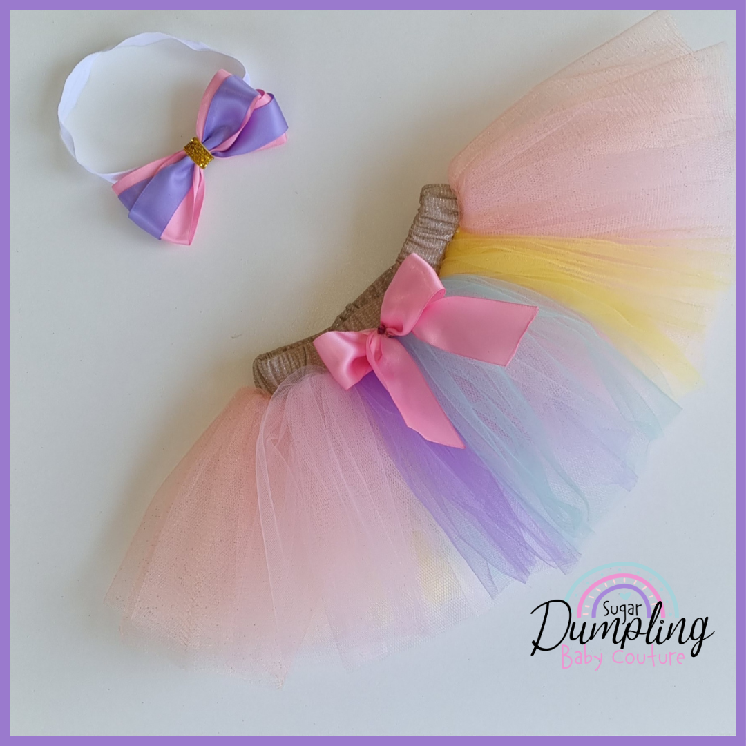 Rainbow Tutu & Headband