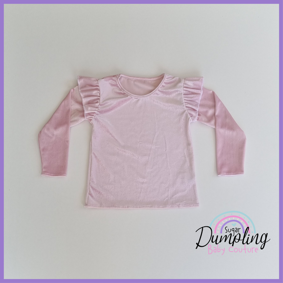 Velour Flutter Tops