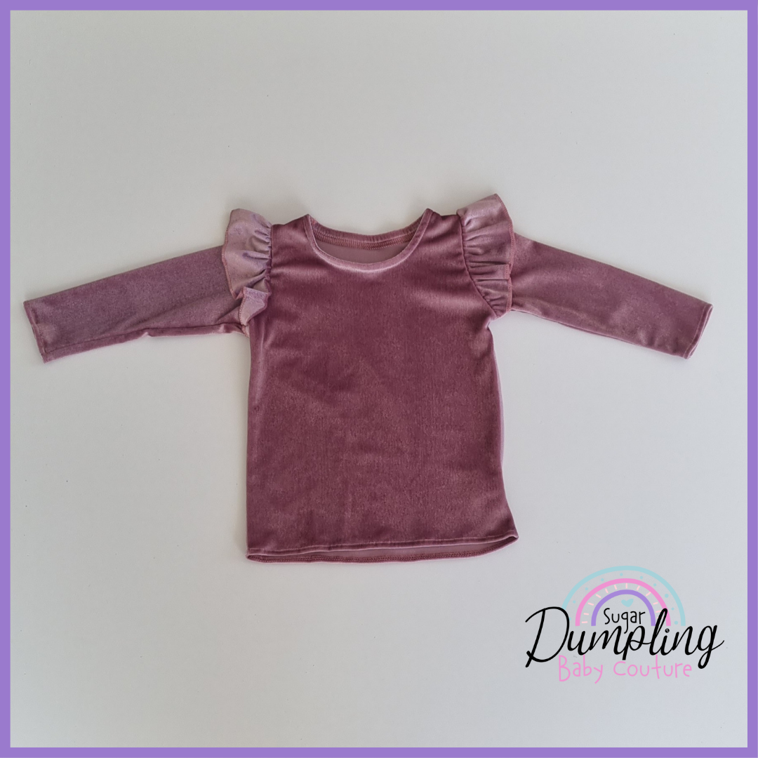 Velour Flutter Tops