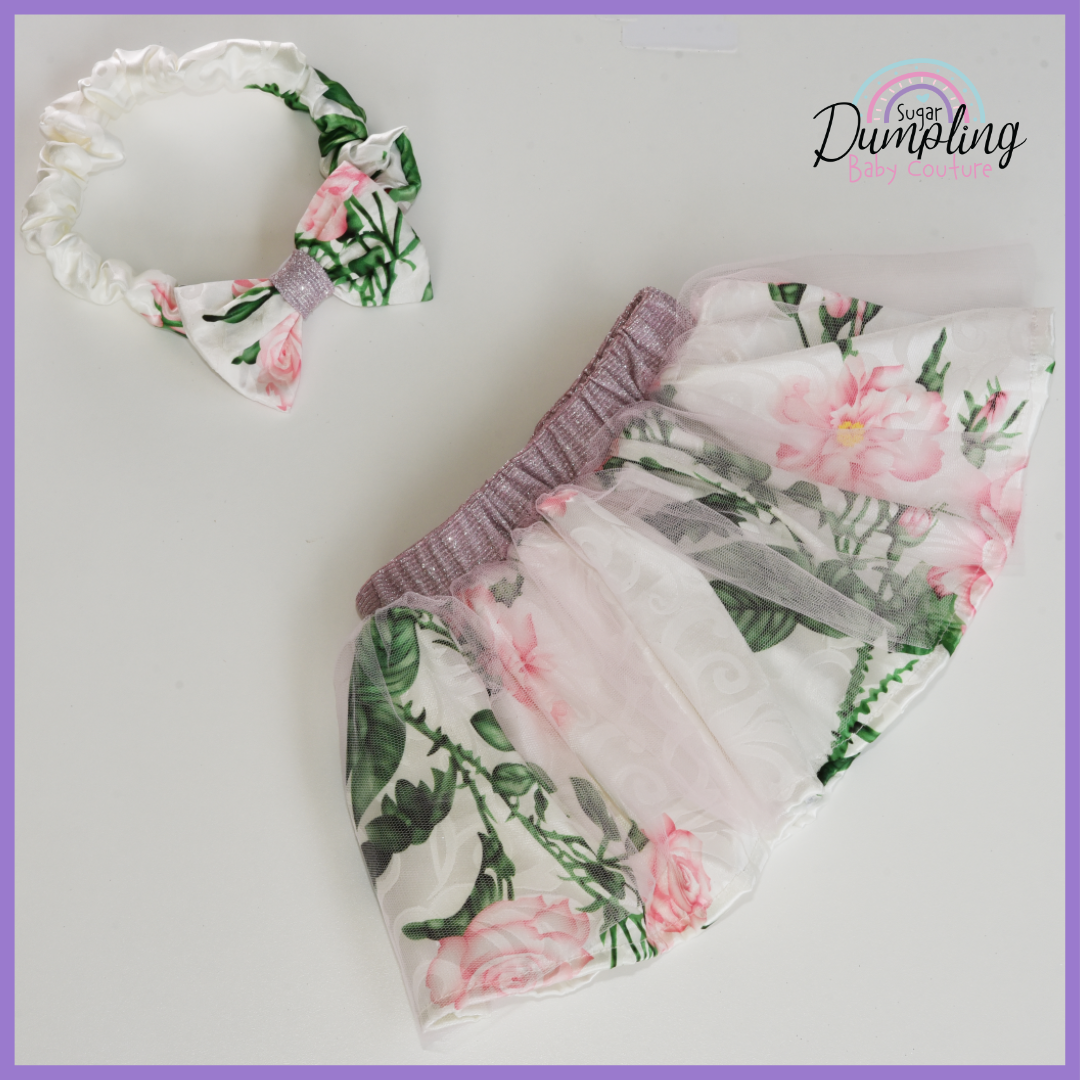 Illy Floral Tutu & Headband