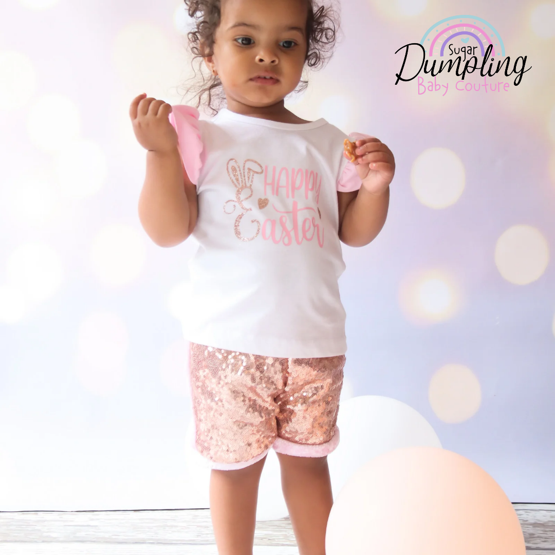 Happy Easter Top & Shorts set