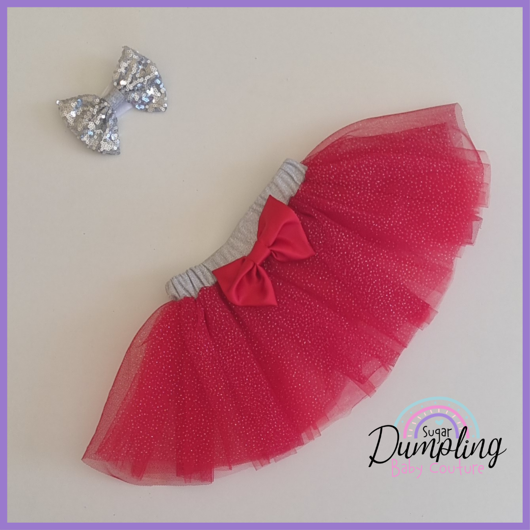 Red Glitter Tutu & Headband